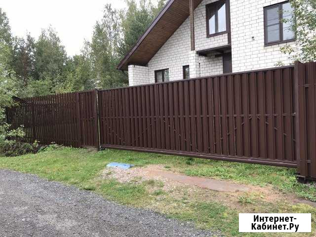 Откатные, сварные ворота Всеволожск - изображение 1
