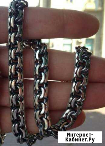 Цепь мужская серебряная Краснодар - изображение 1