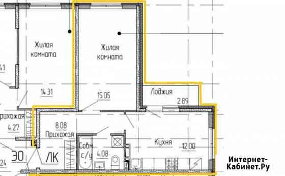 1-к квартира, 40.7 кв.м., 5/5 эт. Сертолово
