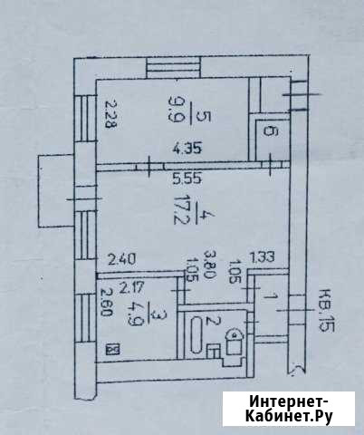 2-к квартира, 38.2 кв.м., 2/2 эт. Курск - изображение 1