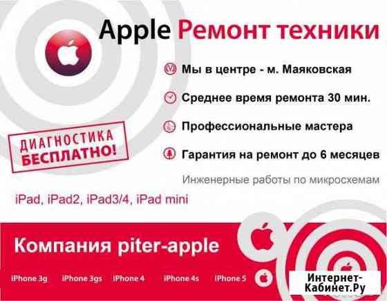 Ремонт iPhone, 3.3gs, 4.4s, 5. 6. iPad, iPod Санкт-Петербург