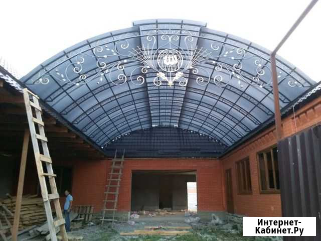 Навесы из поликарбоната Владикавказ - изображение 1