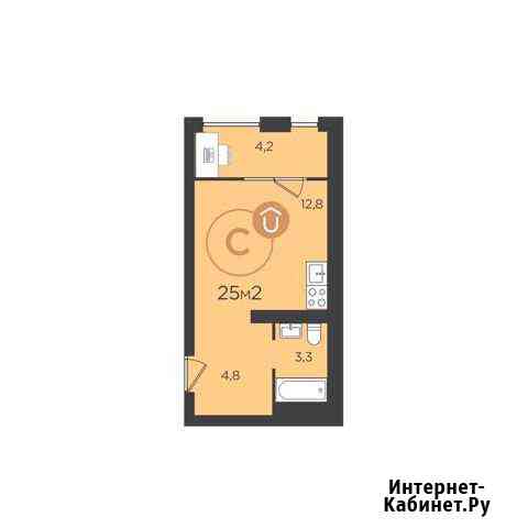 Студия, 25 кв.м., 6/11 эт. Екатеринбург