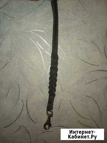 Поводок кожаный короткий Симферополь - изображение 1