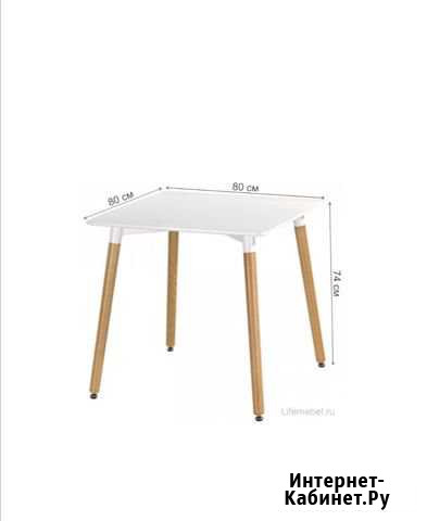 Стол vito 80*80 белый Мурино - изображение 1