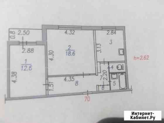 2-к квартира, 54 кв.м., 9/9 эт. Новокузнецк