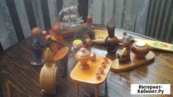 Игрушки сувениры деревянные СССР Тула