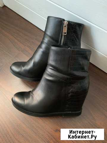 Продам ботинки на танкетке (весна-осень) Чита - изображение 1