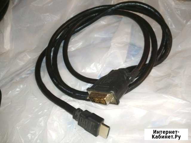 DVI - hdmi кабель Братск - изображение 1