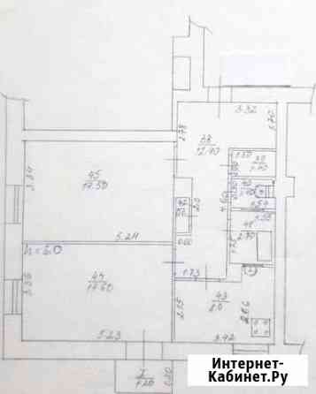 2-к квартира, 61.9 кв.м., 4/5 эт. Шахты