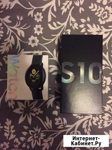 SAMSUNG s10 + SAMSUNG Galaxu watch active Нижний Новгород - изображение 1