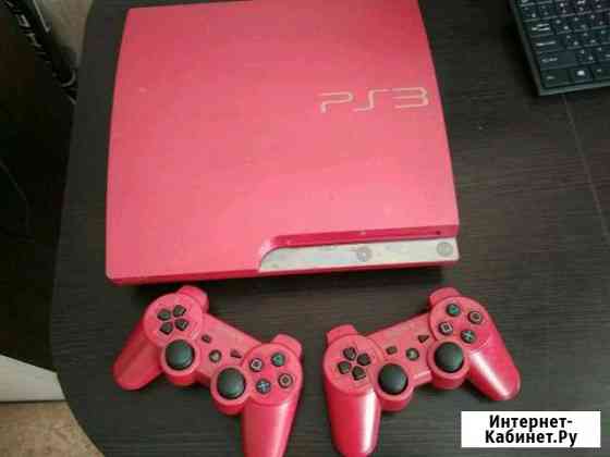 Sony PS3 slim red 320 gb + игры Оренбург