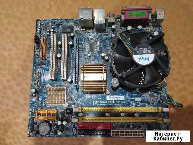 Материнская плата + Процессор LGA775 + кулер Псков - изображение 1