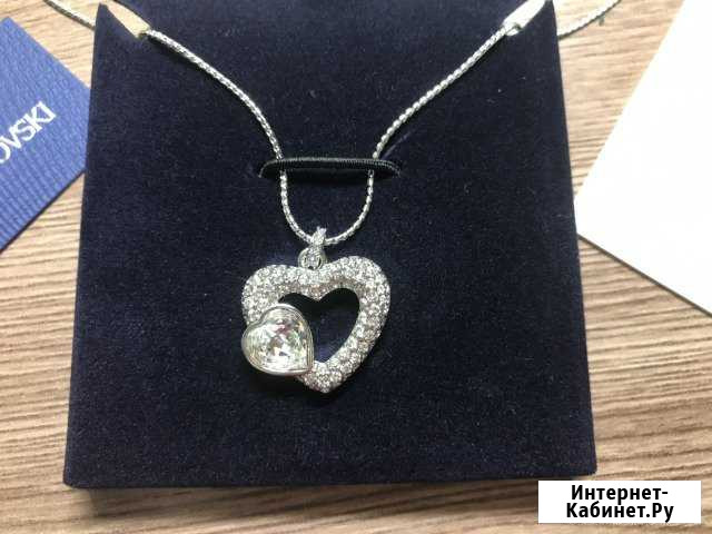 Кулон сердце с цепочкой Swarovski Калининград - изображение 1