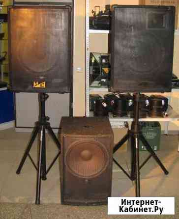 Колонки 1000Вт. штативы сабвуфер 500Вт. проф Пермь