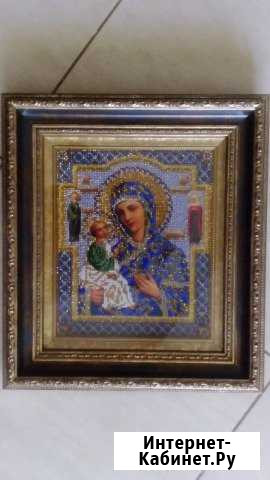 Икона из бисера Богородица Иерусалимская Краснодар - изображение 1