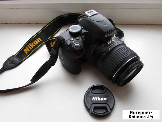 Фотоаппарат зеркальный Nikon D3200 с объективом Северодвинск - изображение 1
