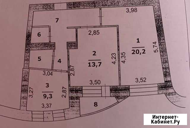 2-к квартира, 60 кв.м., 9/11 эт. Белгород - изображение 1
