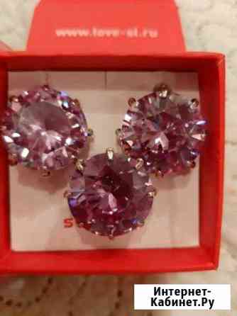 Серебряное кольцо и серьги Липецк