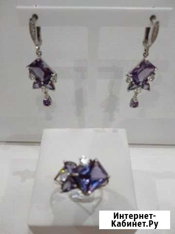 Серебряные серьги и кольцо Иваново - изображение 1