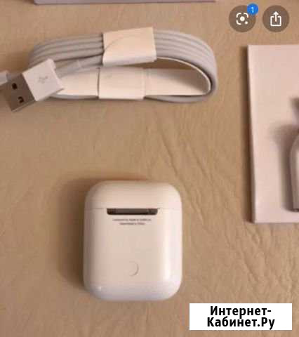 AirPods (Original) -кейс+правый наушник Нефтекамск - изображение 1