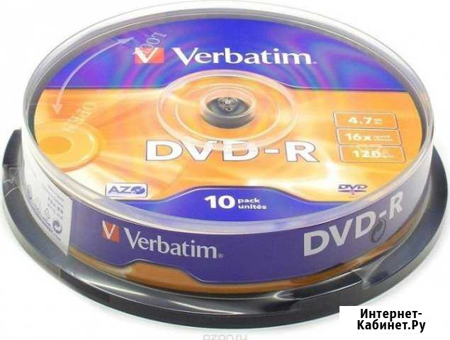 Диски DVD-R Verbatim 4.7 Gb 16x Cake Box 200 Воронеж - изображение 1