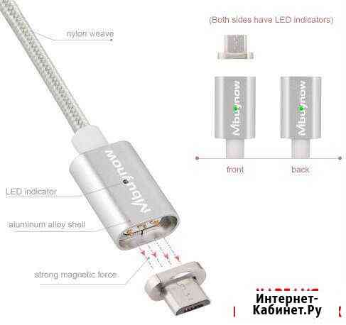 Магнитное зарядное устройство USB.Доставка Петрозаводск