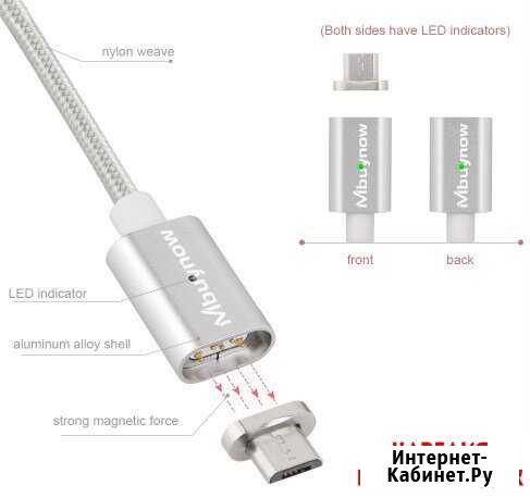 Магнитное зарядное устройство USB.Доставка Петрозаводск - изображение 1