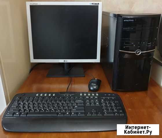 Компьютер Core 2 Duo с ЖК монитором Норильск - изображение 1
