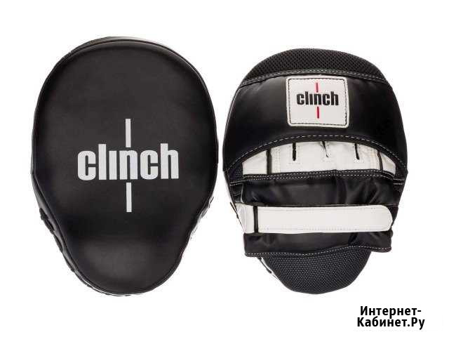 Лапы Clinch Focus Mitt Curve черно-белые (пара) Вологда - изображение 1