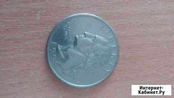 Quarter dollar liberty 1998г.Перевёртыш Рославль