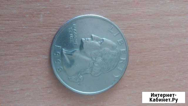Quarter dollar liberty 1998г.Перевёртыш Рославль - изображение 1