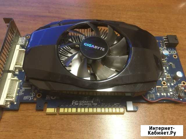 Видеокарта Gigabyte nvidia GV-N450 1gb Котлас - изображение 1