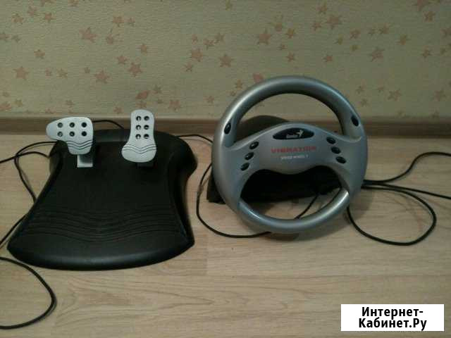 Руль Genius Vibration speed wheel 3+пидали Иркутск - изображение 1