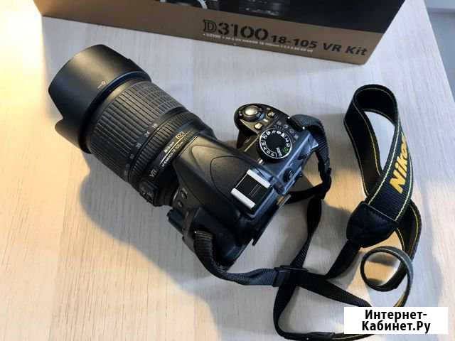 Зеркальный фотоаппарат Nikon D3100 18-105 VR Иваново - изображение 1