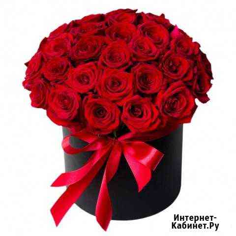50 живых красных роз в коробке - Живут до 5 лет Нижний Новгород
