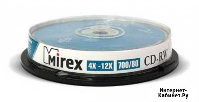 Диски CD-RW Mirex 700 Mb, 12х, Cake Box (10) Набережные Челны - изображение 1