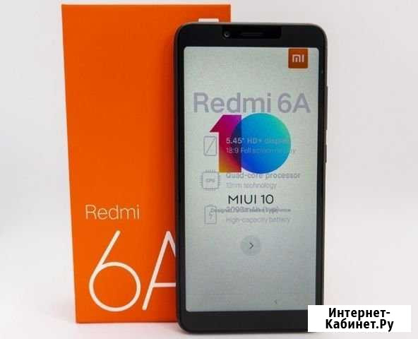 Xiaomi Redmi 6A 2/16gb, новый, гарантия Чернушка - изображение 1
