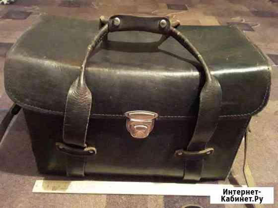 Кожаный кофр для фототехники СССР Воронеж