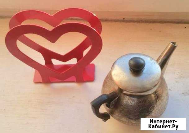 Чайник винтаж СССР и салфетница Барнаул - изображение 1