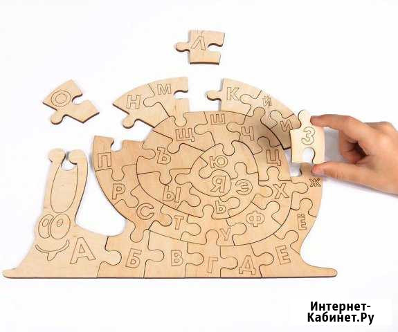 Пазл-алфавит улиточка Улан-Удэ - изображение 1