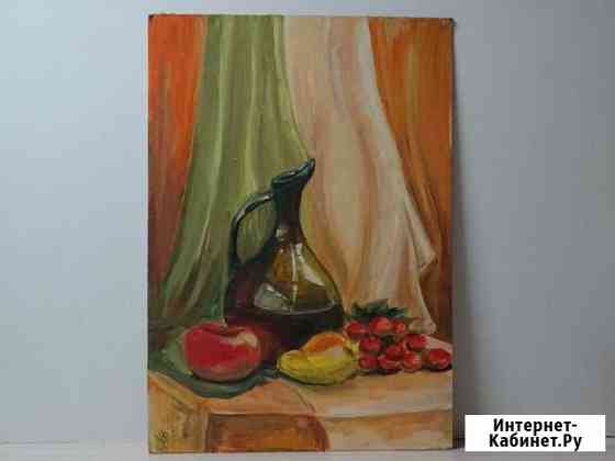 Картина.Натюрморт. Картон-масло Самара