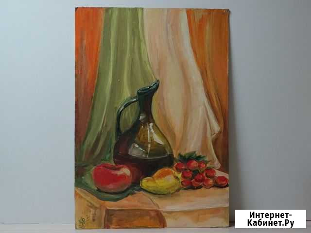Картина.Натюрморт. Картон-масло Самара - изображение 1