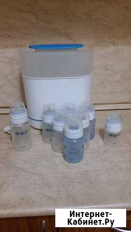 Стерилизатор Philips avent + комплект из 8 бутылок Мурманск - изображение 1