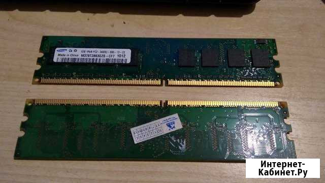 Оперативная память DDR2 SAMSUNG 800-1333 mHz 1 гб Ижевск - изображение 1