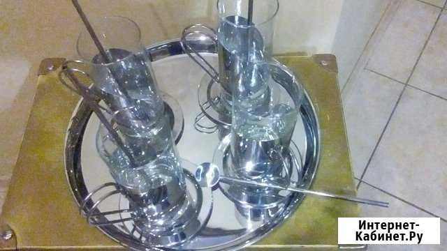 Набор стаканов с подстаканниками Германия Новосибирск - изображение 1