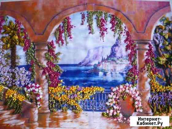 Картина, вышивка лентами Рязань