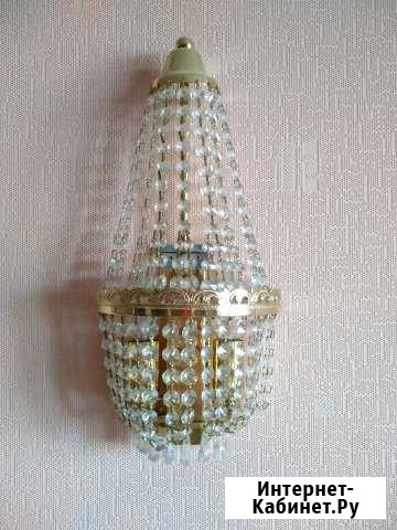 Хрусталь чехия. Бра Калуга - изображение 1