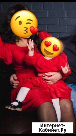 Комплект платьев Family look мама и дочка Сосновый Бор - изображение 1
