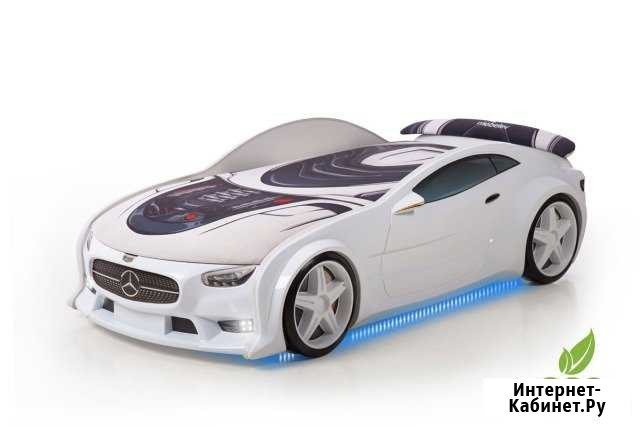 Крутая 3D Кровать Мерседес,белый обивка 3d Белгород - изображение 1